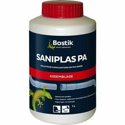 COLLE PVC SANIPLAS PA - BOÎTE 1L AVEC PINCEAU
