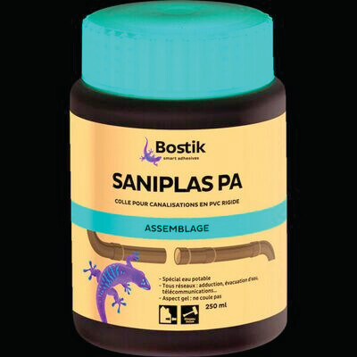 COLLE PVC SANIPLAS PA - BOÎTE 250ML AVEC PINCEAU