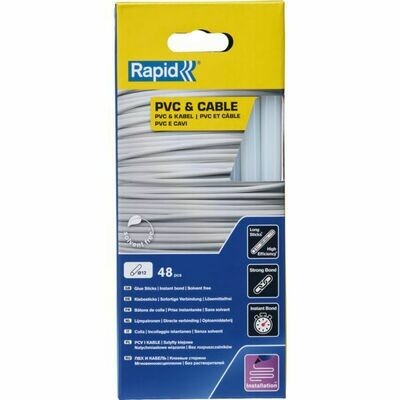 BÂTON DE COLLE THERMOFUSIBLE - PVC ET CÂBLE TRANSPARENT