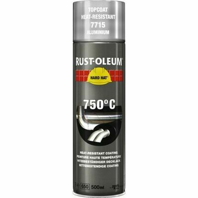 PEINTURE HAUTE TEMPÉRATURE ALUMINIUM - 6 AÉROSOLS DE 500ML