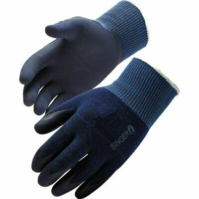 SACHET DE 10 PAIRES DE GANTS PAUME ENDUITE NITRILE - ÉCRAN TACTILE