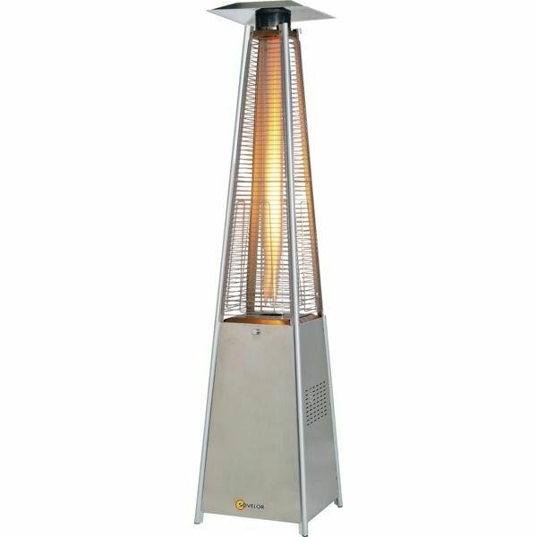 PYRAMIDE CHAUFFANTE INOX AU GAZ PROPANE