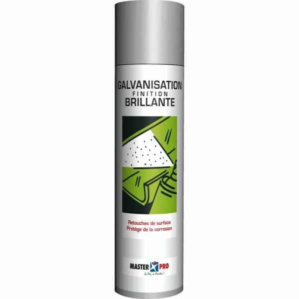 GALVANISATION FINITION BRILLANT - 12 AÉROSOLS DE 500ML