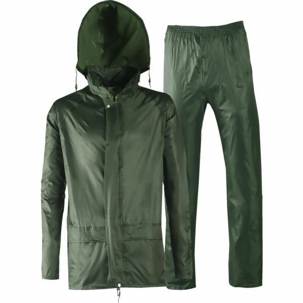 ENSEMBLE DE PLUIE POLYESTER/PVC - VERT
