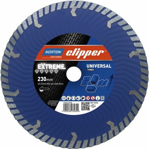 DISQUE DIAMANT EXTREM UNIVERSAL DIAM.230MM