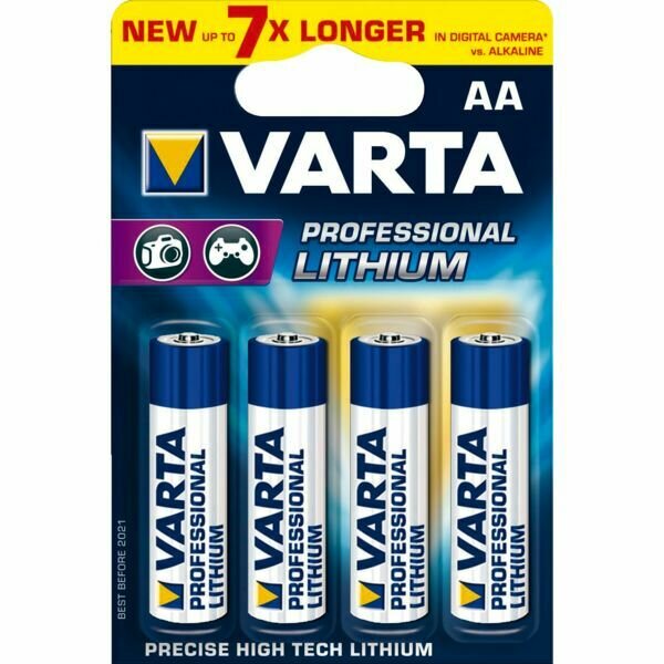 PILE LITHIUM AAA X 4 - 1 5V VARTA