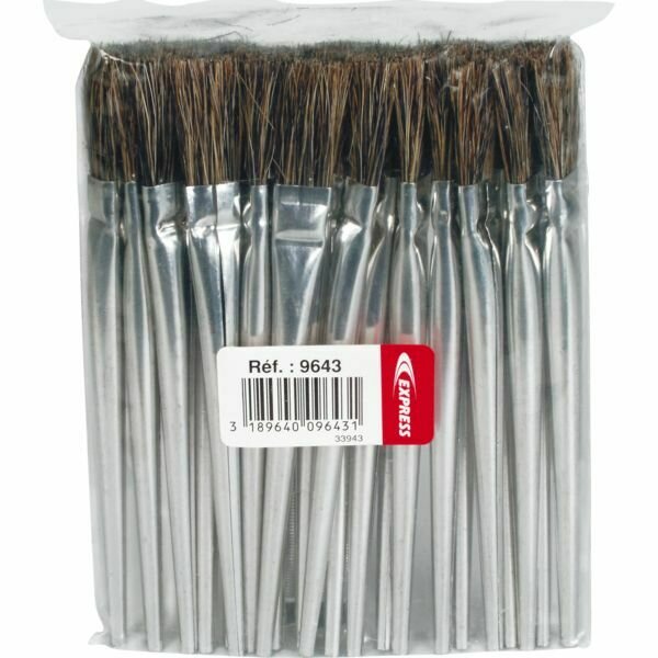 SACHET DE 25 PINCEAUX EN CRIN