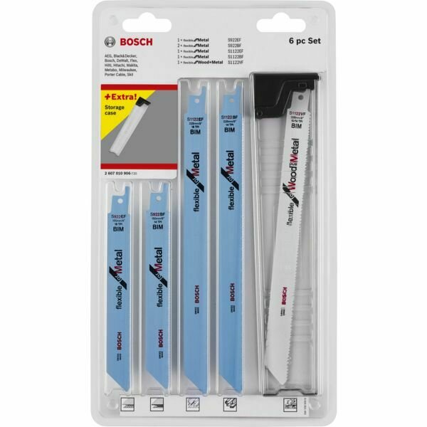 PACK DE 6 LAMES DE SCIE SABRE