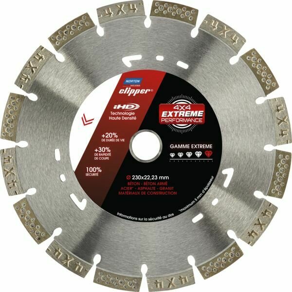 DISQUE DIAMANT EXTREME 4X4 IHD DIAM.300MM