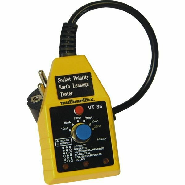 TESTEUR DE PRISES  ET DE DIFFÉRENTIEL VT35