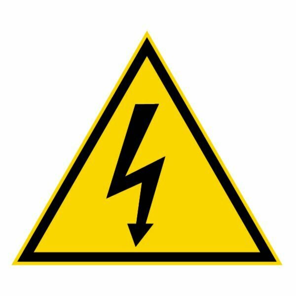 TRIANGLE AVERTISSEMENT DANGER ÉLECTRIQUE - 100MM