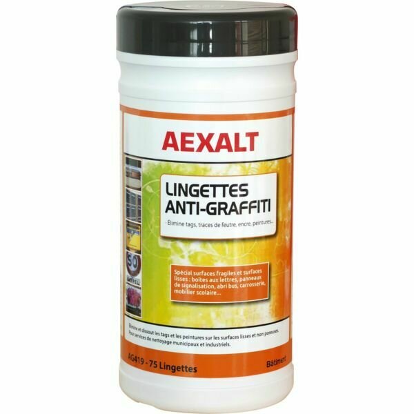 BOÎTE DE 75 LINGETTES ANTI-GRAFFITI