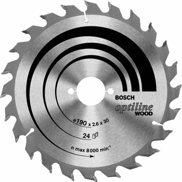 LAME DE SCIE CIRCULAIRE OPTILINE WOOD DIAM.190MM