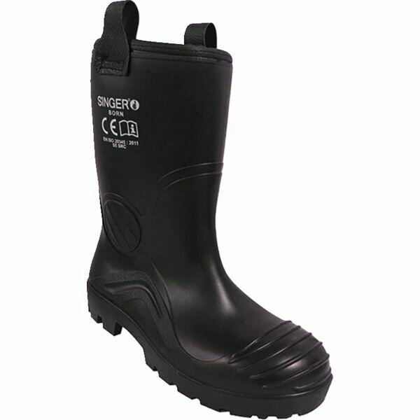 PAIRE DE BOTTES PVC NOIRE FOURRÉ S5 SRC