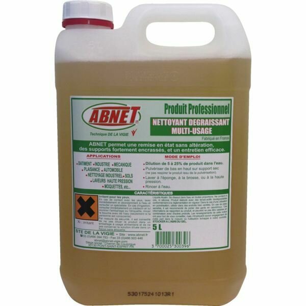 DÉTERGENT NETTOYANT DÉGRAISSANT - BIDON DE 5L