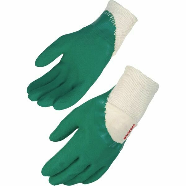 SACHET DE 10 PAIRES DE GANTS 3/4 ENDUIT LATEX