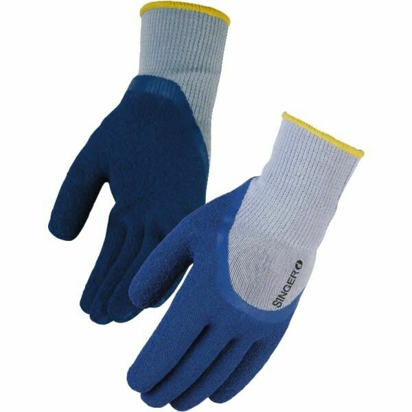SACHET DE 10 PAIRES DE GANTS 3/4 ENDUIT LATEX