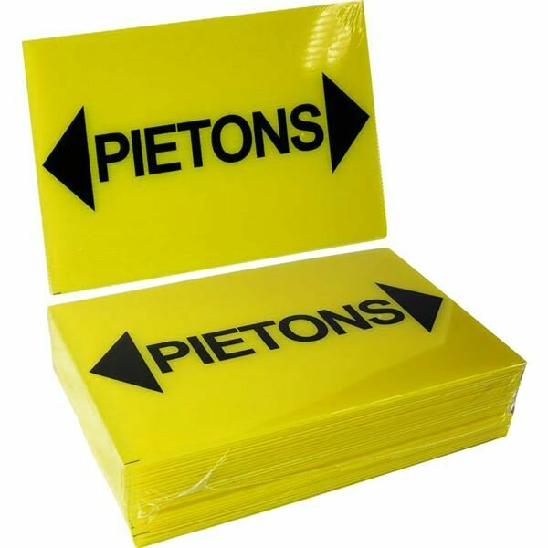 25 PANNEAUX DE CHANTIER - PIÉTONS + FLÈCHES