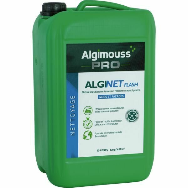 NETTOYANT DE FAÇADE ALGINET FLASH - BIDON DE 10L