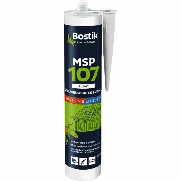 12 CARTOUCHES DE MASTIC COLLE POLYMÈRE MSP 107 - 290 ML