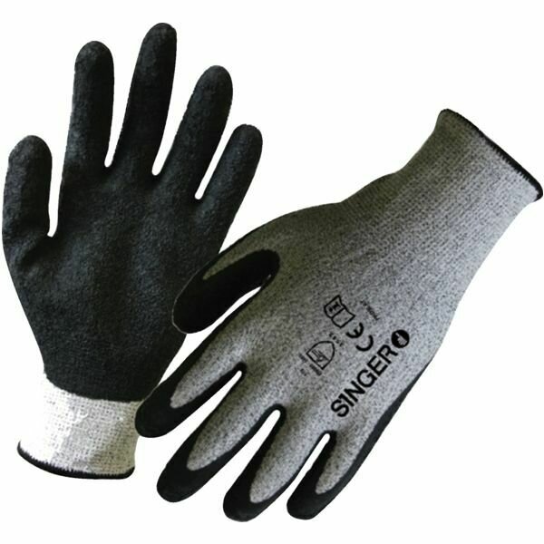 SACHET DE 10 PAIRES DE GANTS PAUME ENDUITE LATEX