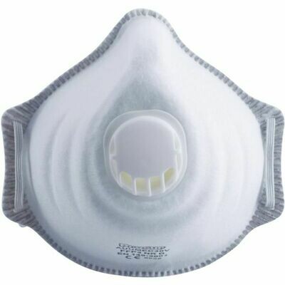 10 MASQUES ANTIPOUSSIÈRE COQUE FFP2 AVEC VALVE