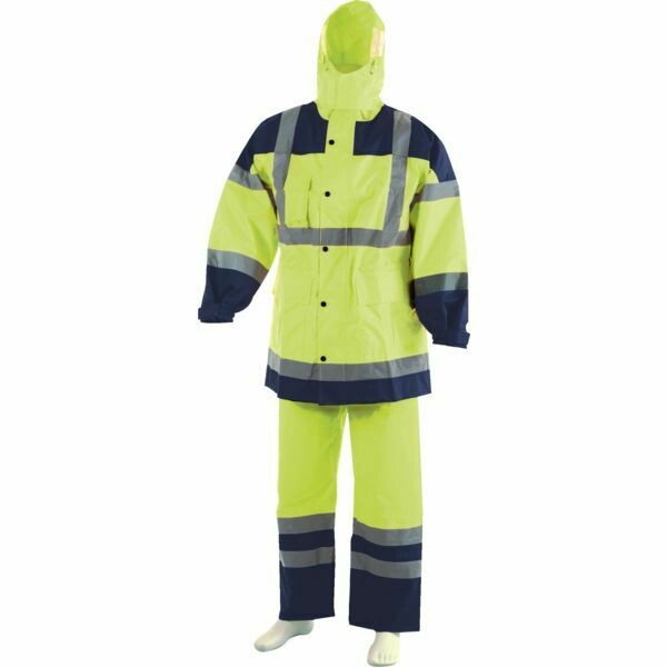ENSEMBLE DE PLUIE HAUTE VISIBILITE - JAUNE FLUO