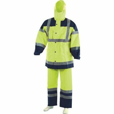 ENSEMBLE DE PLUIE HAUTE VISIBILITE - JAUNE FLUO