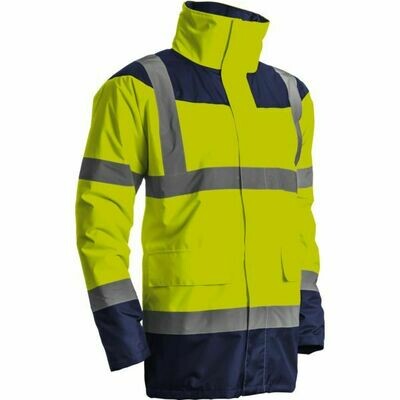 PARKA MATELASSÉE HIVI - JAUNE FLUO