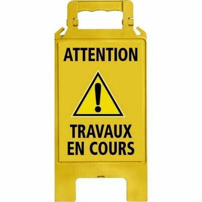 CHEVALET DE SIGNALISATION ATTENTION TRAVAUX EN COURS