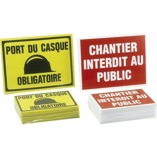 25 PANNEAUX DE CHANTIER - CHANTIER INTERDIT AU PUBLIC