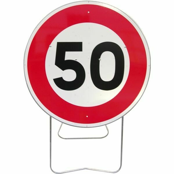 PANNEAU DE SIGNALISATION BK 650MM - LIMITATION 50