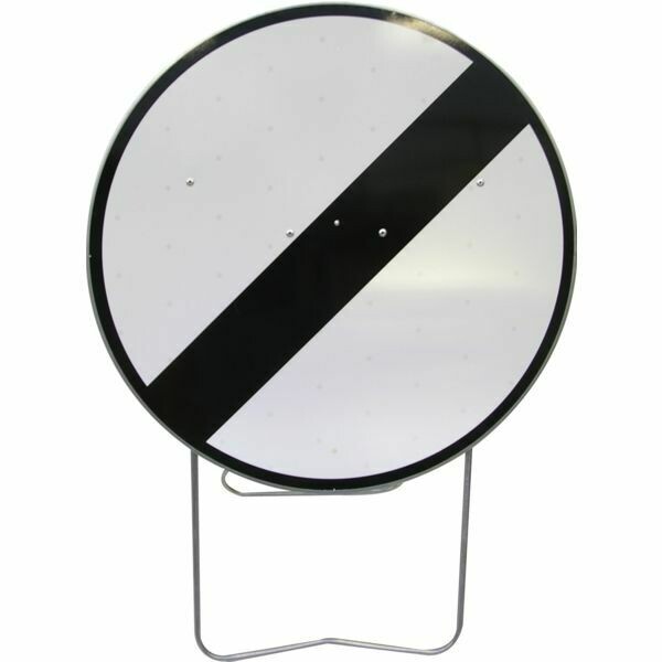 PANNEAU DE SIGNALISATION BK 650MM - FIN D&#39;INTERDICTION