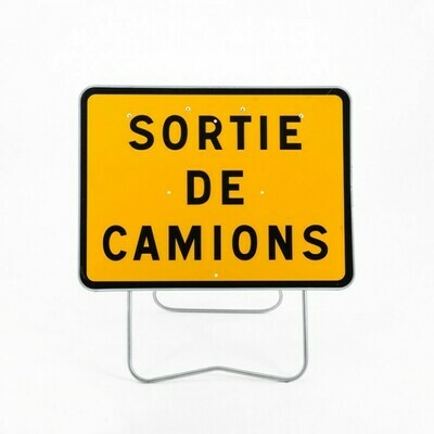 PANNEAU DE SIGNALISATION KC1 800X600MM - SORTIE DE CAMIONS
