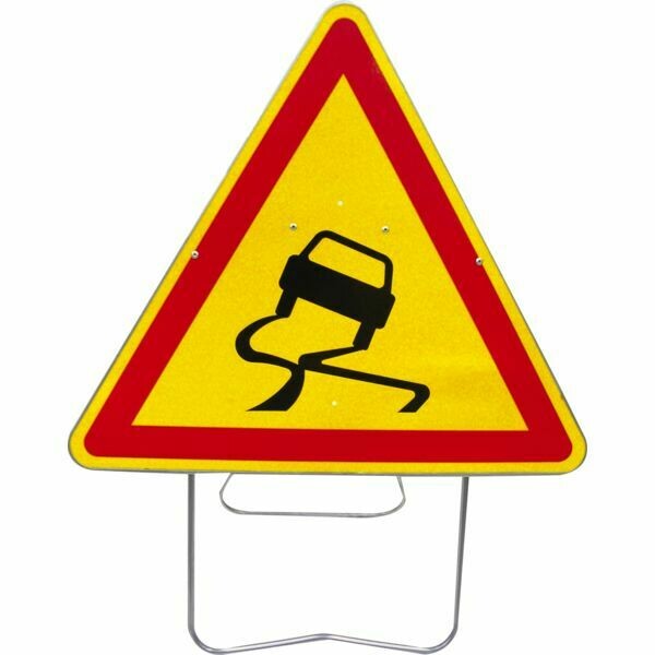 PANNEAU DE SIGNALISATION AK 100MM - CHAUSSÉE GLISSANTE
