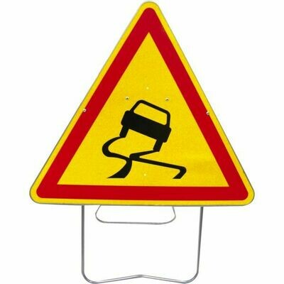 PANNEAU DE SIGNALISATION AK 100MM - CHAUSSÉE GLISSANTE