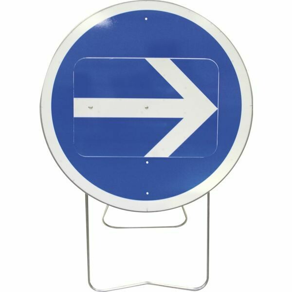 PANNEAU DE SIGNALISATION BK 650MM - SENS OBLIGATOIRE