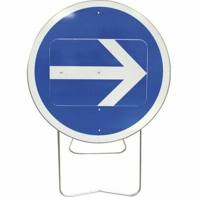 PANNEAU DE SIGNALISATION BK 650MM - SENS OBLIGATOIRE