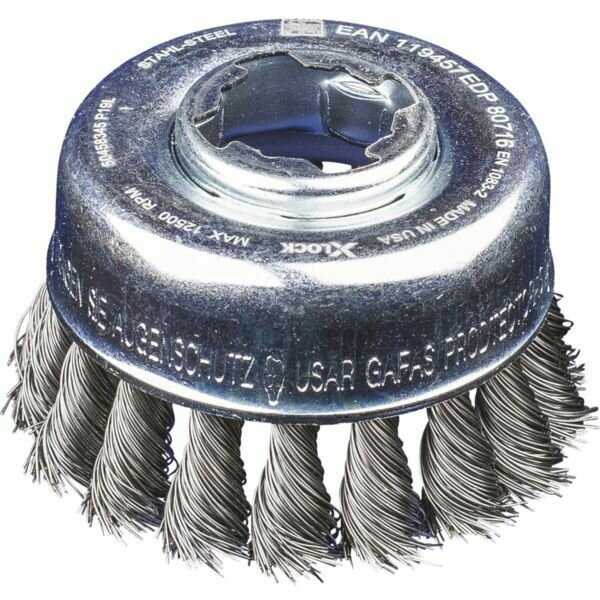 BROSSE BOISSEAU TORSADÉE X-LOCK - ACIER