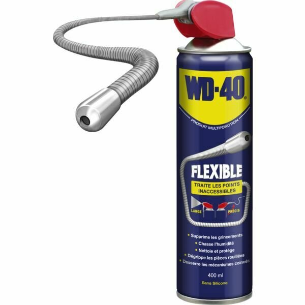 DÉGRIPPANT WD-40 - 20 AÉROSOLS AVEC FLEXIBLE DE 400ML