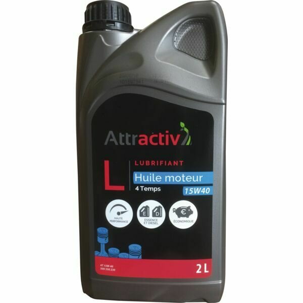 HUILE MOTEUR ATTRACTIV’ 4T 15W40 - BIDON DE 2L