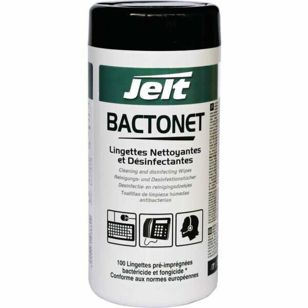 100 LINGETTES BACTONET NETTOYANTES ET DÉSINFECTANTES