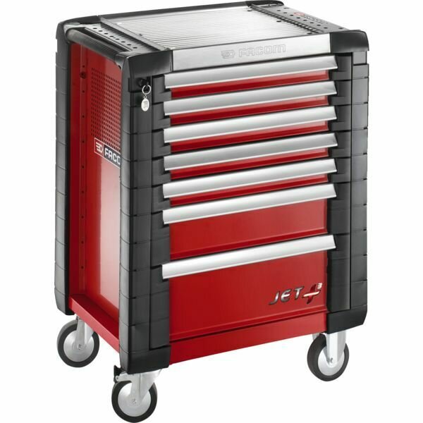 SERVANTE 7 TIROIRS JET.7 - ROUGE - 155KG