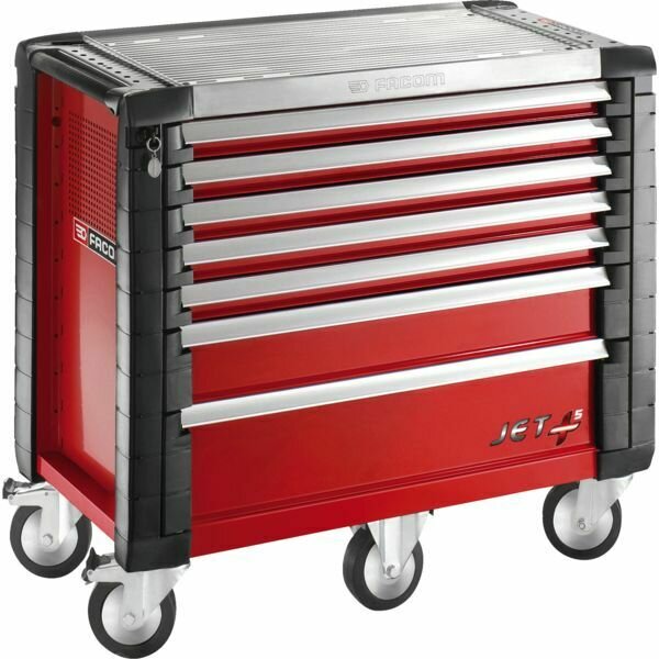 SERVANTE 7 TIROIRS JET.7 - ROUGE - 265KG