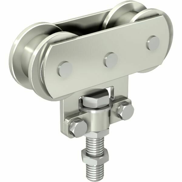 MONTURE SPORTUB 5040 - PAIRE DE FIXATIONS SUR CHANT, GALETS ACIER
