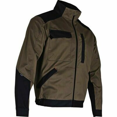 BLOUSON DE TRAVAIL GRAVEUR ET CARBURE - BEIGE/GRIS