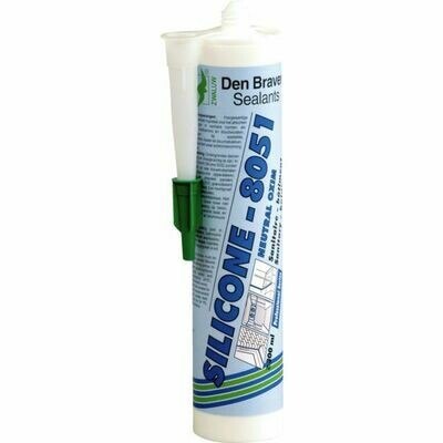 25 CARTOUCHES DE MASTIC SILICONE NEUTRE 8051 - 300ML