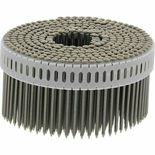 CLOUS EN ROULEAU BANDE PLASTIQUE INOX A2 - BOÎTE DE 7800 PIÈCES 65MM