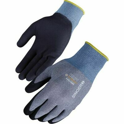 BOÎTE DE 10 PAIRES DE GANTS PAUME ENDUITE NITRILE MOUSSE NYMFIT