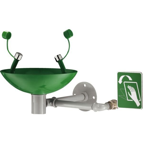 SERIE DL - LAVEUR D&#39;YEUX DE SCURIT MURAL VASQUE EN INOX VASQUE EN INOX